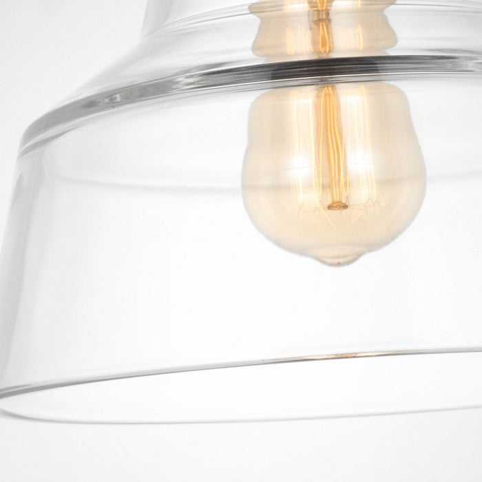 Myhouse Lighting Visual Comfort Studio - P1348MBK - One Light Pendant - Baskin - Midnight Black