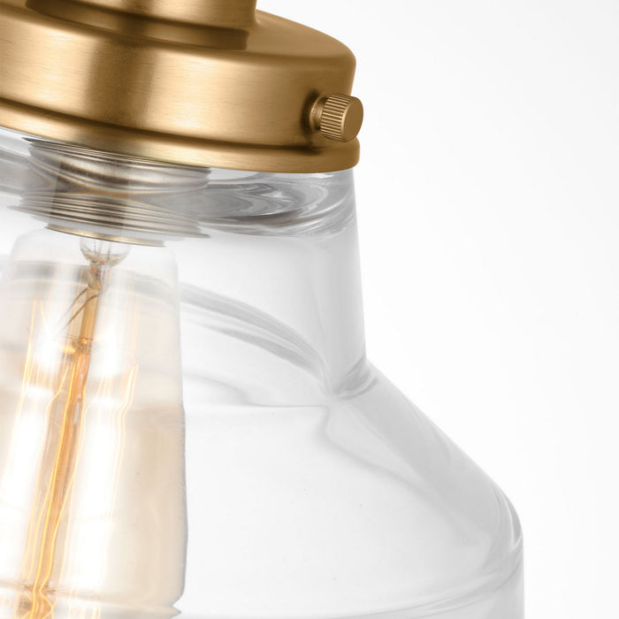 Myhouse Lighting Visual Comfort Studio - P1348SB - One Light Pendant - Baskin - Satin Brass