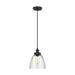 Myhouse Lighting Visual Comfort Studio - P1349MBK - One Light Pendant - Baskin - Midnight Black