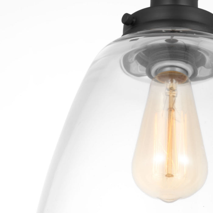 Myhouse Lighting Visual Comfort Studio - P1349MBK - One Light Pendant - Baskin - Midnight Black