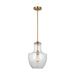 Myhouse Lighting Visual Comfort Studio - P1461SB - One Light Pendant - Baylor - Satin Brass
