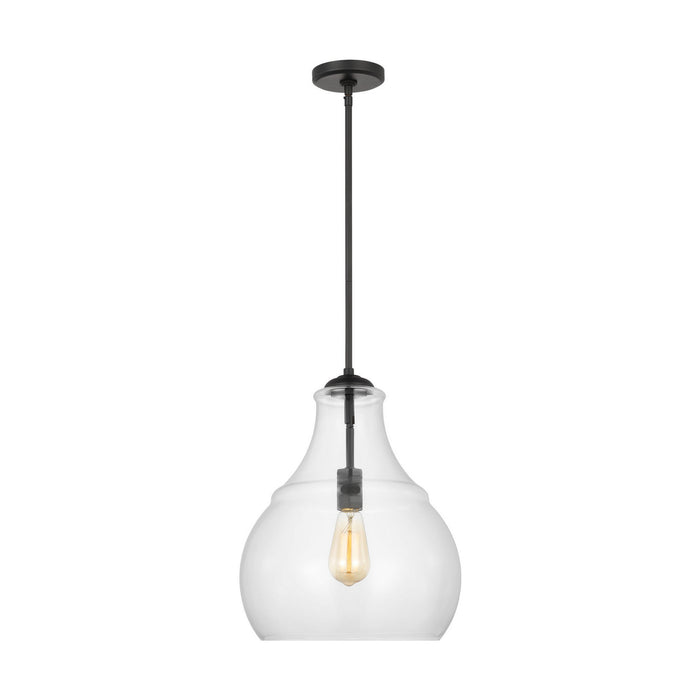 Myhouse Lighting Visual Comfort Studio - P1483MBK - One Light Pendant - Zola - Midnight Black