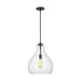 Myhouse Lighting Visual Comfort Studio - P1483MBK - One Light Pendant - Zola - Midnight Black