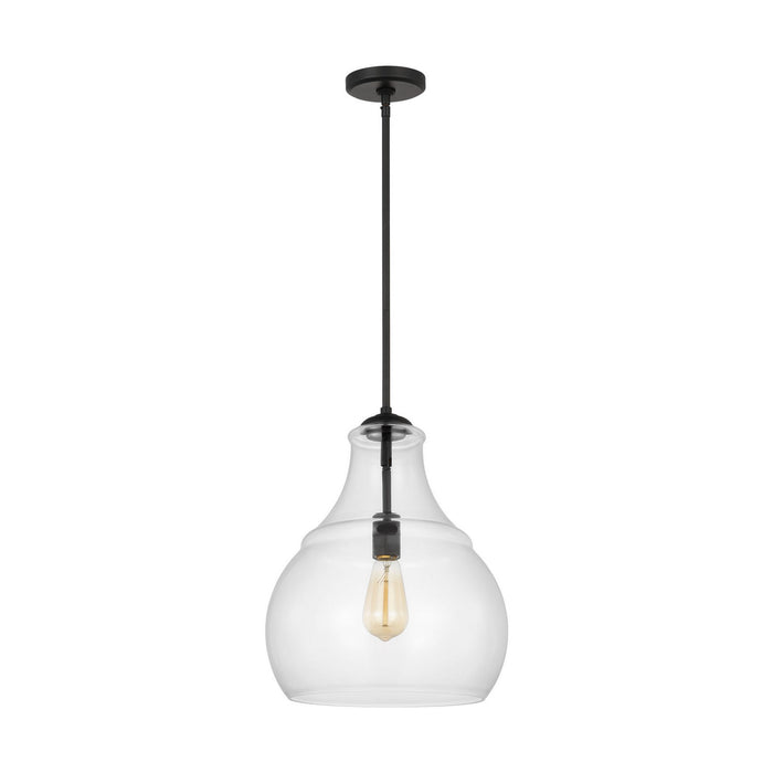 Myhouse Lighting Visual Comfort Studio - P1483MBK - One Light Pendant - Zola - Midnight Black