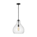 Myhouse Lighting Visual Comfort Studio - P1483MBK - One Light Pendant - Zola - Midnight Black