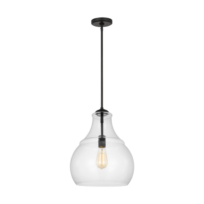 Myhouse Lighting Visual Comfort Studio - P1483MBK - One Light Pendant - Zola - Midnight Black