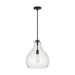 Myhouse Lighting Visual Comfort Studio - P1483MBK - One Light Pendant - Zola - Midnight Black