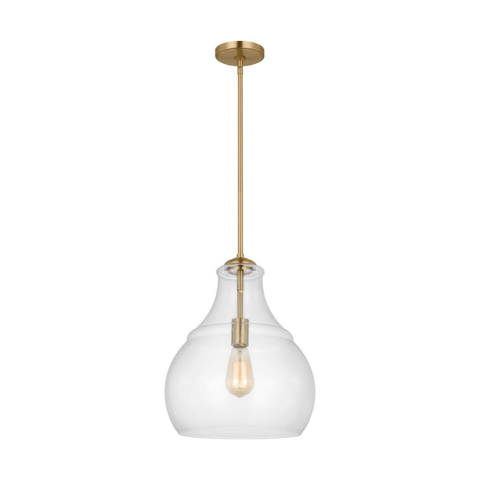 Myhouse Lighting Visual Comfort Studio - P1483SB - One Light Pendant - Zola - Satin Brass