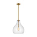 Myhouse Lighting Visual Comfort Studio - P1483SB - One Light Pendant - Zola - Satin Brass