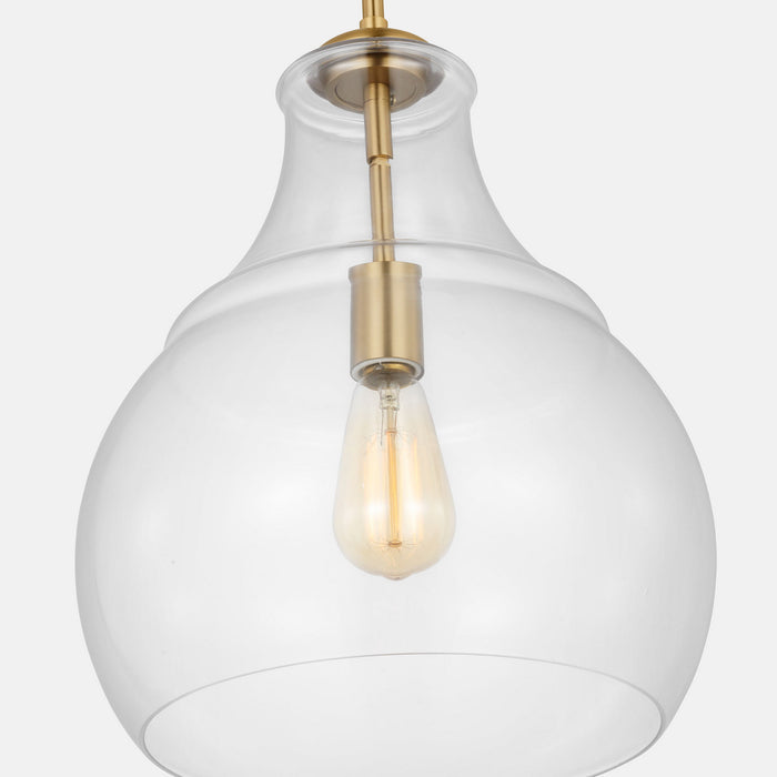 Myhouse Lighting Visual Comfort Studio - P1483SB - One Light Pendant - Zola - Satin Brass
