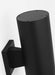 Myhouse Lighting Visual Comfort Studio - SLO1152TXB - Two Light Wall Lantern - Outdoor Cylinders - Textured Black