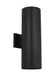 Myhouse Lighting Visual Comfort Studio - SLO1172TXB - Two Light Wall Lantern - Outdoor Cylinders - Textured Black