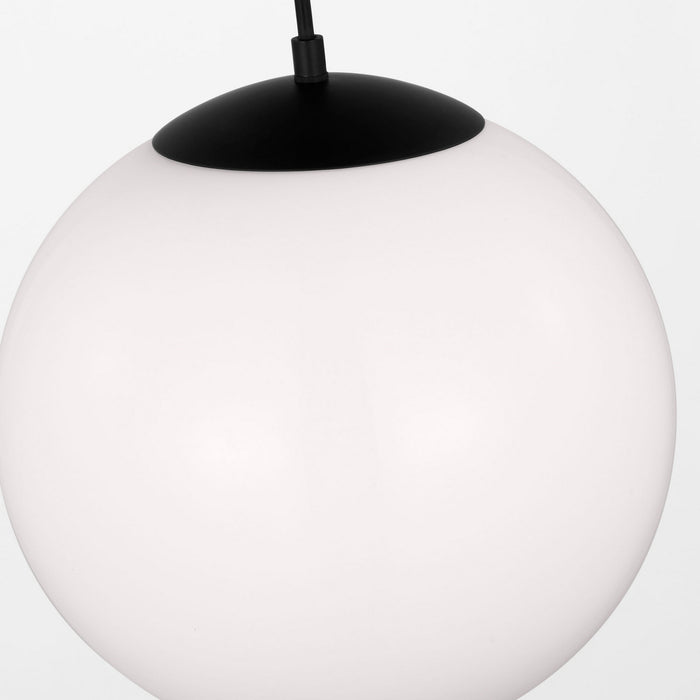 Myhouse Lighting Visual Comfort Studio - 6024-112 - One Light Pendant - Leo - Hanging Globe - Midnight Black