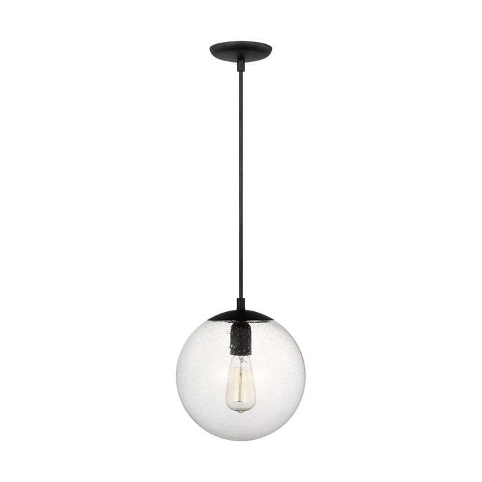 Myhouse Lighting Visual Comfort Studio - 6601801-112 - One Light Pendant - Leo - Hanging Globe - Midnight Black