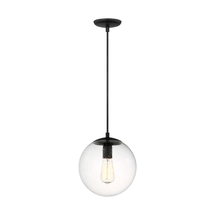 Myhouse Lighting Visual Comfort Studio - 6601801-112 - One Light Pendant - Leo - Hanging Globe - Midnight Black