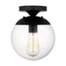 Myhouse Lighting Visual Comfort Studio - 7501801-112 - One Light Pendant - Leo - Hanging Globe - Midnight Black
