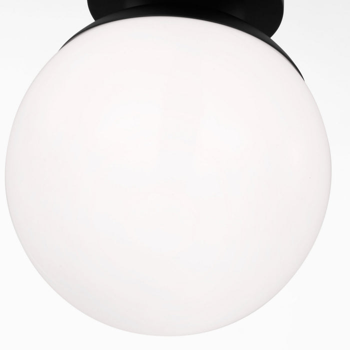 Myhouse Lighting Visual Comfort Studio - 7518-112 - One Light Wall / Semi-Flush Mount - Leo - Hanging Globe - Midnight Black