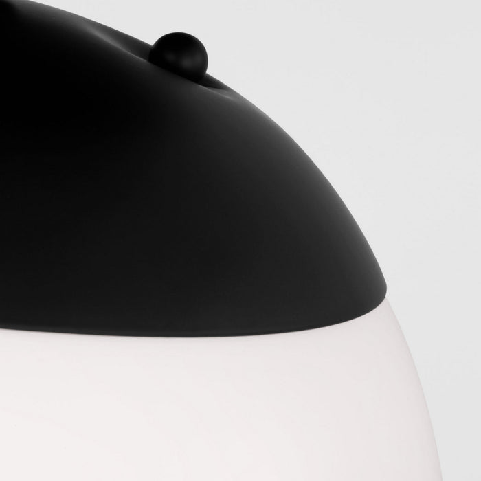 Myhouse Lighting Visual Comfort Studio - 7518-112 - One Light Wall / Semi-Flush Mount - Leo - Hanging Globe - Midnight Black