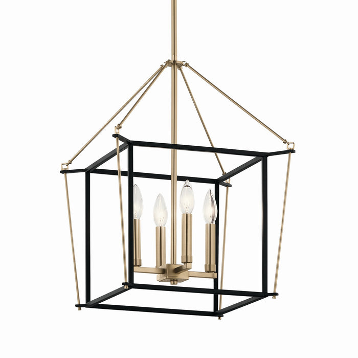 Myhouse Lighting Kichler - 52626CPZ - Four Light Foyer Pendant - Eisley - Champagne Bronze