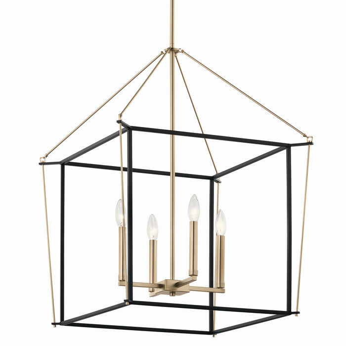 Myhouse Lighting Kichler - 52627CPZ - Four Light Foyer Pendant - Eisley - Champagne Bronze