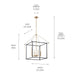 Myhouse Lighting Kichler - 52627CPZ - Four Light Foyer Pendant - Eisley - Champagne Bronze