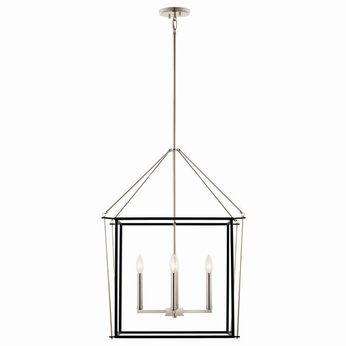 Myhouse Lighting Kichler - 52627PN - Four Light Foyer Pendant - Eisley - Polished Nickel