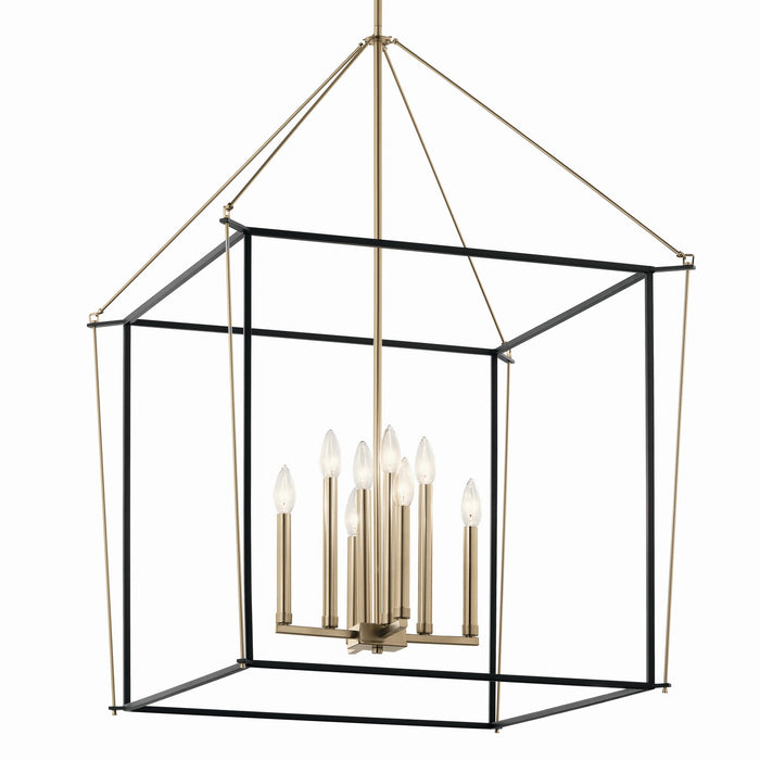 Myhouse Lighting Kichler - 52628CPZ - Eight Light Foyer Pendant - Eisley - Champagne Bronze