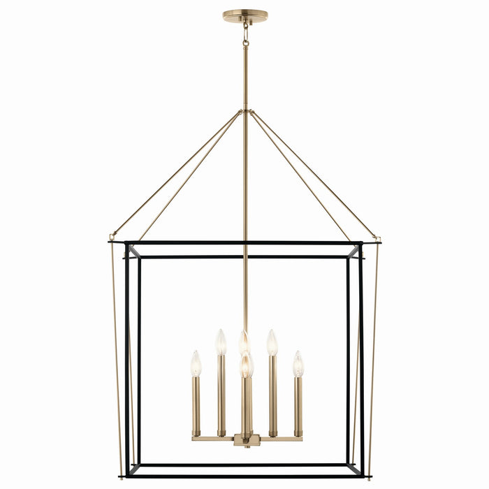 Myhouse Lighting Kichler - 52628CPZ - Eight Light Foyer Pendant - Eisley - Champagne Bronze