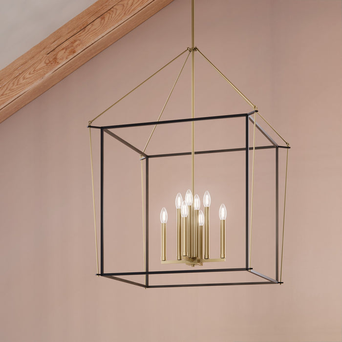 Myhouse Lighting Kichler - 52628CPZ - Eight Light Foyer Pendant - Eisley - Champagne Bronze