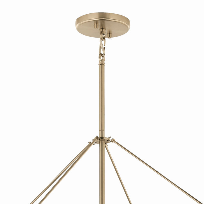 Myhouse Lighting Kichler - 52629CPZ - Eight Light Foyer Pendant - Eisley - Champagne Bronze