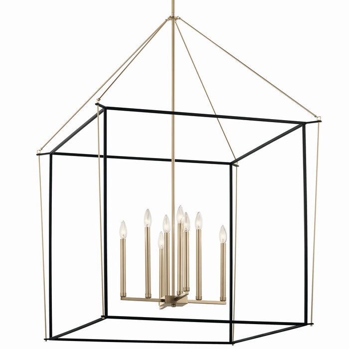 Myhouse Lighting Kichler - 52629CPZ - Eight Light Foyer Pendant - Eisley - Champagne Bronze