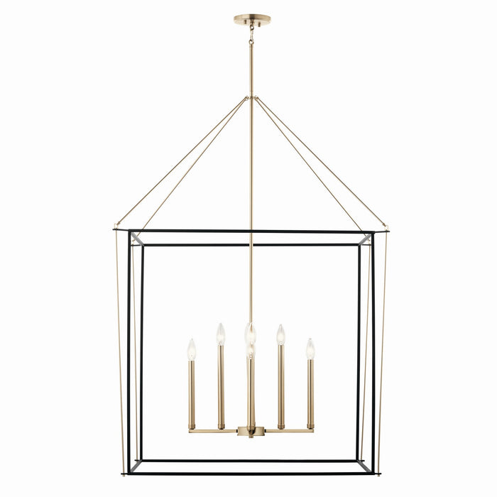 Myhouse Lighting Kichler - 52629CPZ - Eight Light Foyer Pendant - Eisley - Champagne Bronze