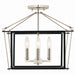 Myhouse Lighting Kichler - 52633PN - Four Light Semi Flush Mount - Eisley - Polished Nickel