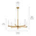 Myhouse Lighting Kichler - 52667CPZ - LED Chandelier - Sycara - Champagne Bronze