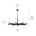 Myhouse Lighting Kichler - 52668BK - LED Chandelier - Sycara - Black