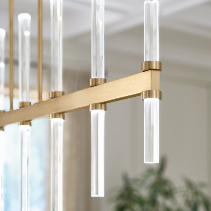 Myhouse Lighting Kichler - 52670CPZ - LED Linear Chandelier - Sycara - Champagne Bronze