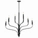 Myhouse Lighting Kichler - 52673BK - Six Light Chandelier - Livadia - Black