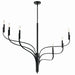 Myhouse Lighting Kichler - 52674BK - Six Light Chandelier - Livadia - Black