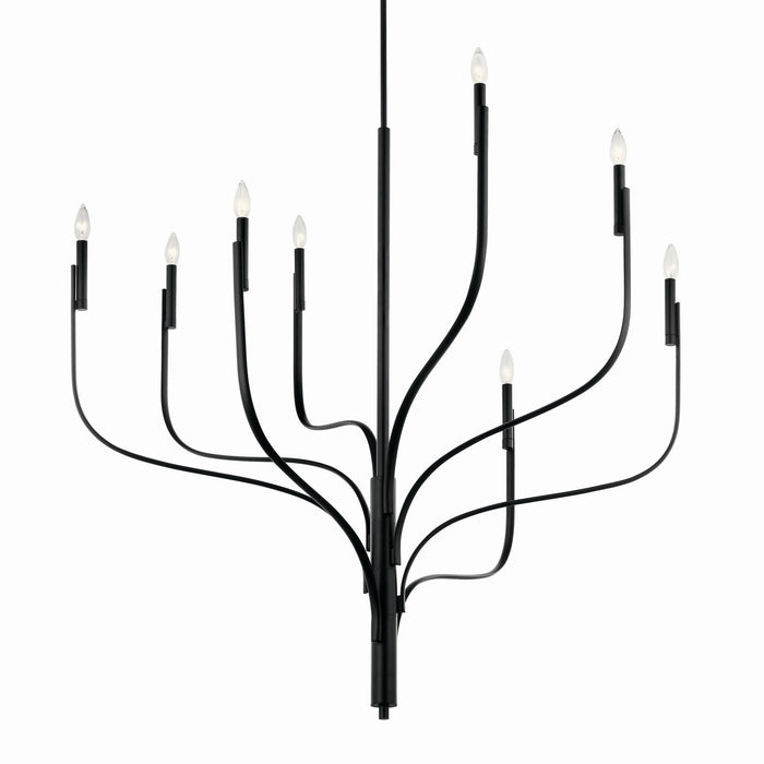 Myhouse Lighting Kichler - 52675BK - Eight Light Chandelier - Livadia - Black