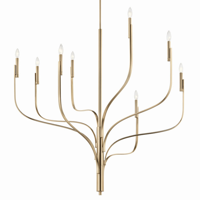 Myhouse Lighting Kichler - 52675CPZ - Eight Light Chandelier - Livadia - Champagne Bronze