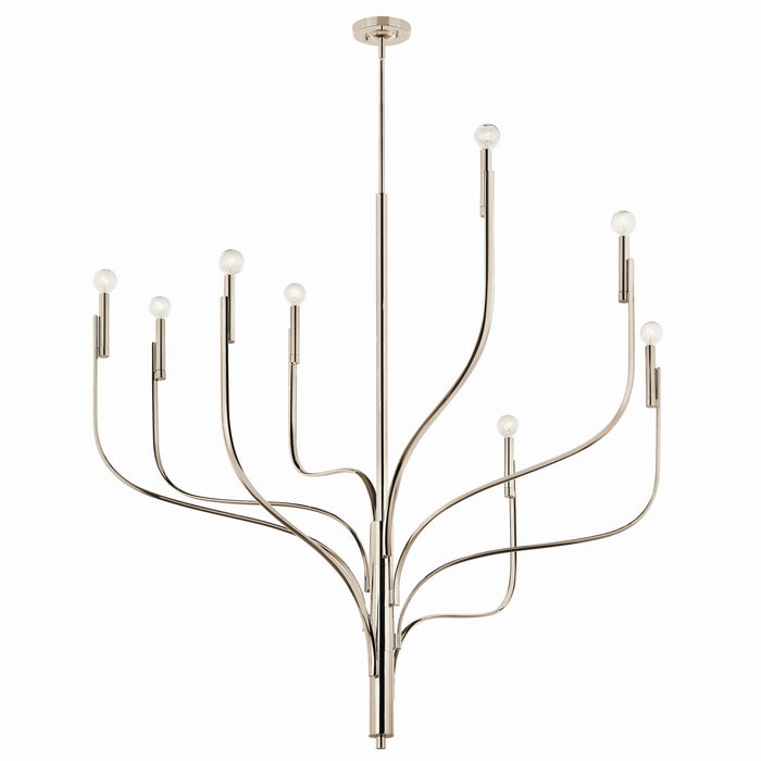 Myhouse Lighting Kichler - 52675PN - Eight Light Chandelier - Livadia - Polished Nickel