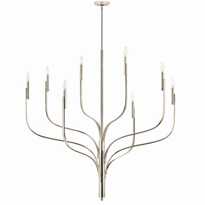 Myhouse Lighting Kichler - 52675PN - Eight Light Chandelier - Livadia - Polished Nickel