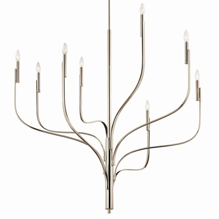 Myhouse Lighting Kichler - 52675PN - Eight Light Chandelier - Livadia - Polished Nickel