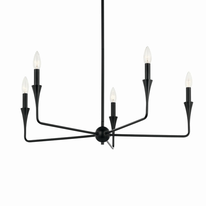 Myhouse Lighting Kichler - 52689BK - Five Light Chandelier - Alvaro - Black