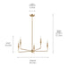 Myhouse Lighting Kichler - 52689CPZ - Five Light Chandelier - Alvaro - Champagne Bronze