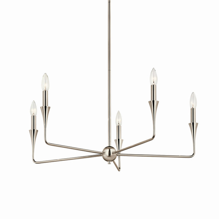 Myhouse Lighting Kichler - 52689PN - Five Light Chandelier - Alvaro - Polished Nickel