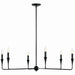 Myhouse Lighting Kichler - 52690BK - Six Light Chandelier - Alvaro - Black