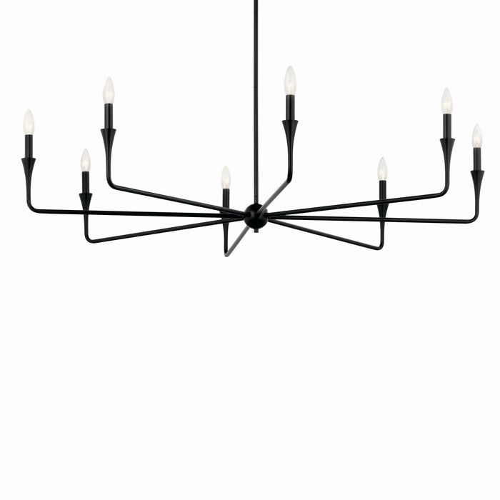 Myhouse Lighting Kichler - 52691BK - Eight Light Chandelier - Alvaro - Black