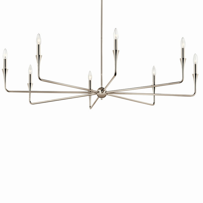 Myhouse Lighting Kichler - 52691PN - Eight Light Chandelier - Alvaro - Polished Nickel