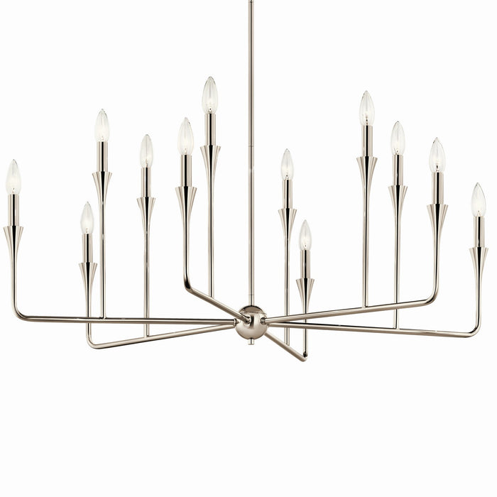 Myhouse Lighting Kichler - 52692PN - 12 Light Chandelier - Alvaro - Polished Nickel